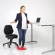 Togu Dynair tüskés felszínű (senso) dinamikus ülőpárna, átm. 36 cm, fekete + Ajándék mozgásprogram